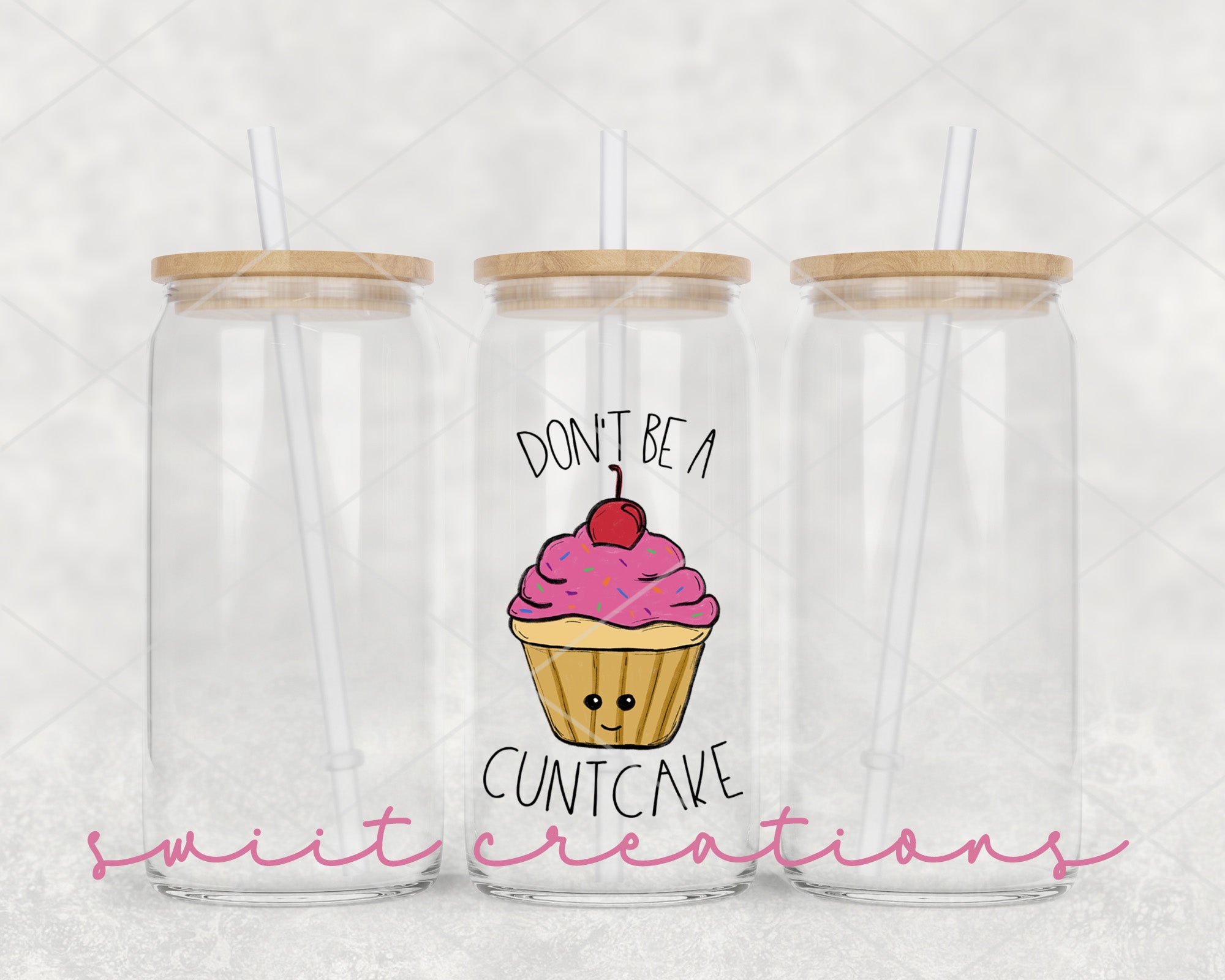 a couple of cups with straws in them