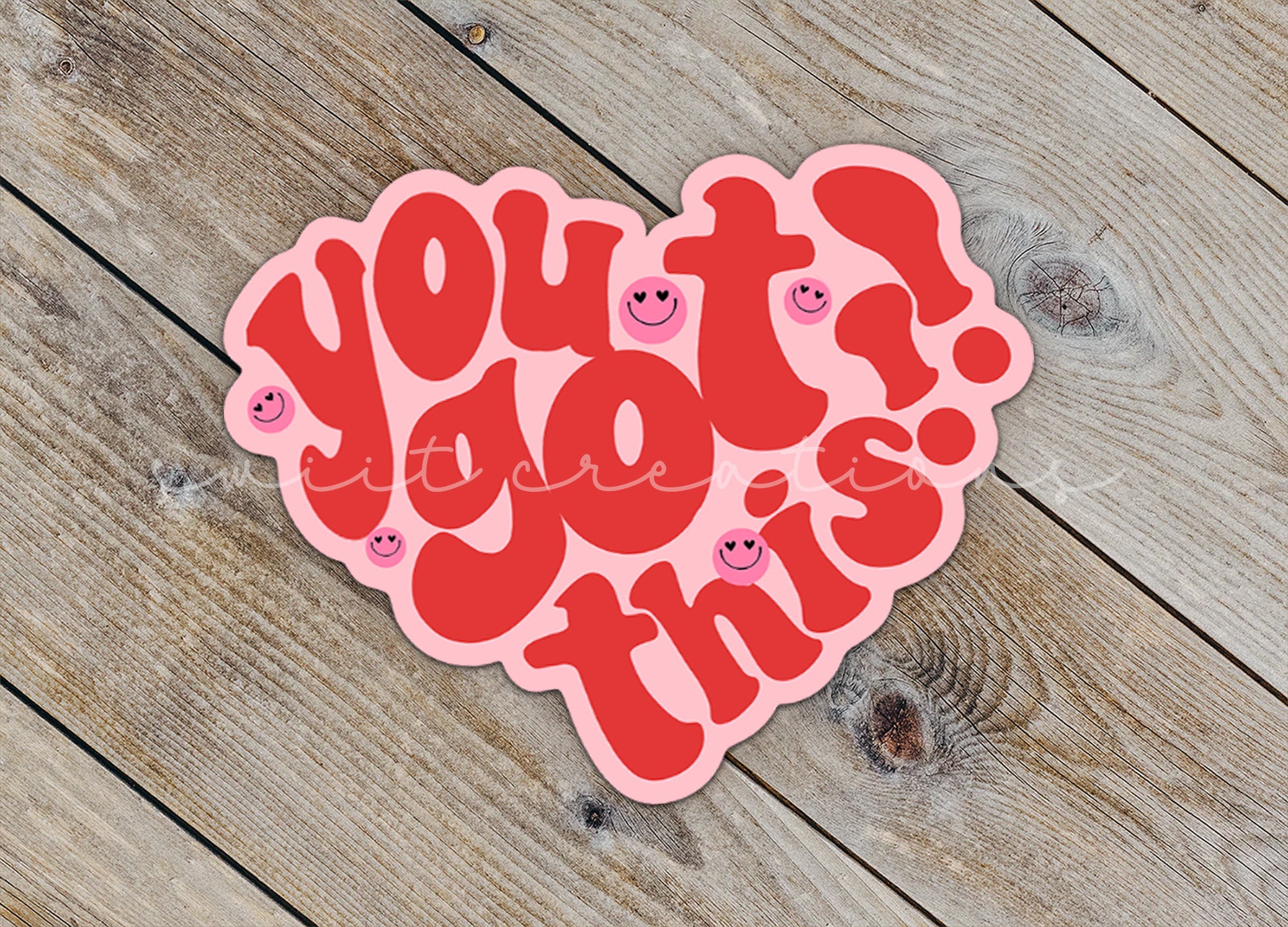a heart shaped sticker that says, you're mine