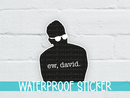 a sticker of a man wearing a hat and sunglasses