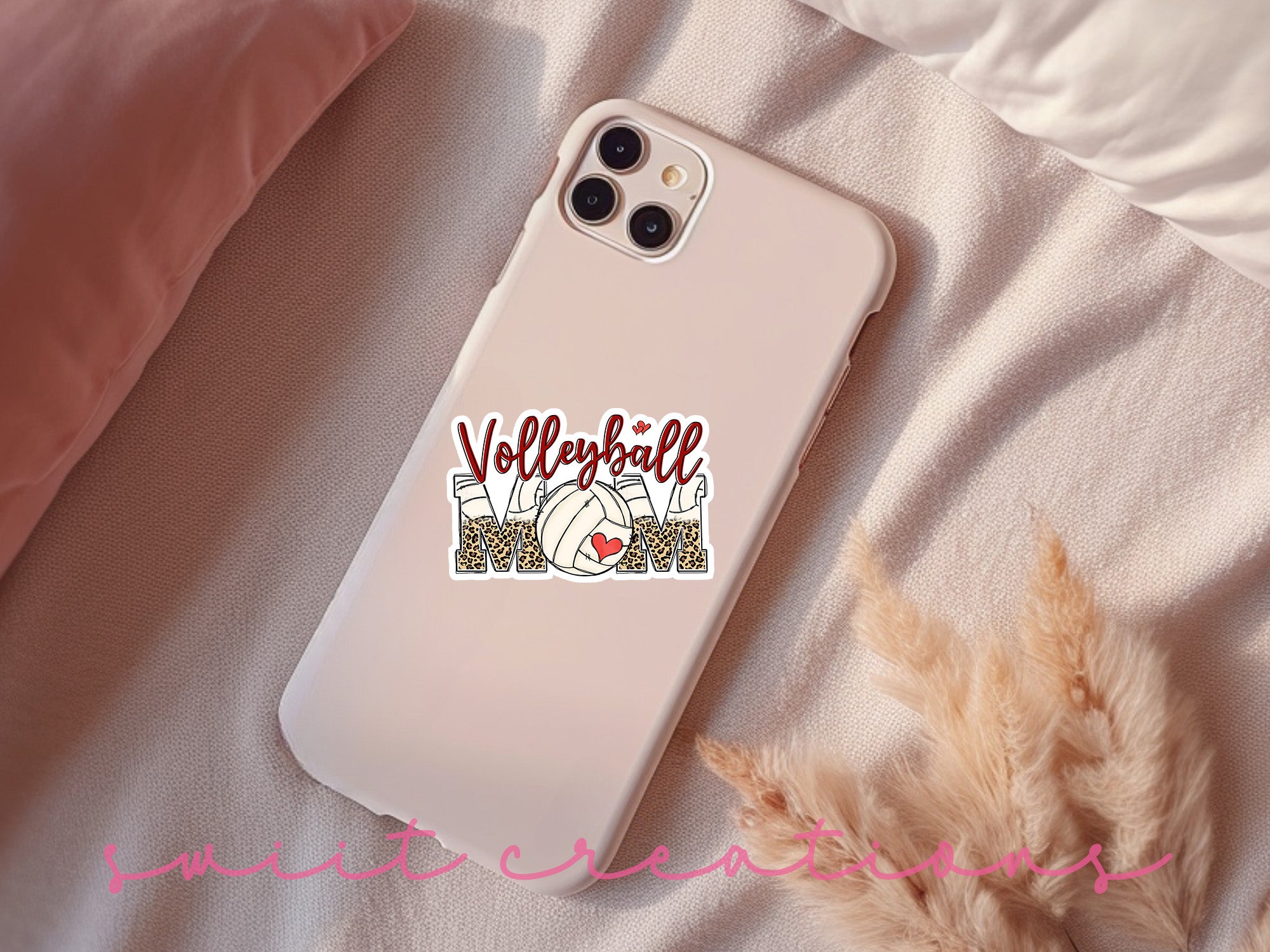 a phone case with the words volleyball on it