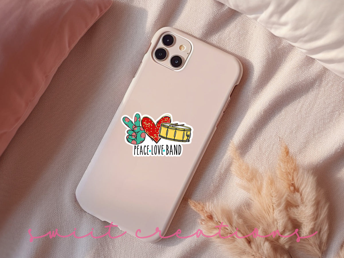 a phone case with a sticker on it