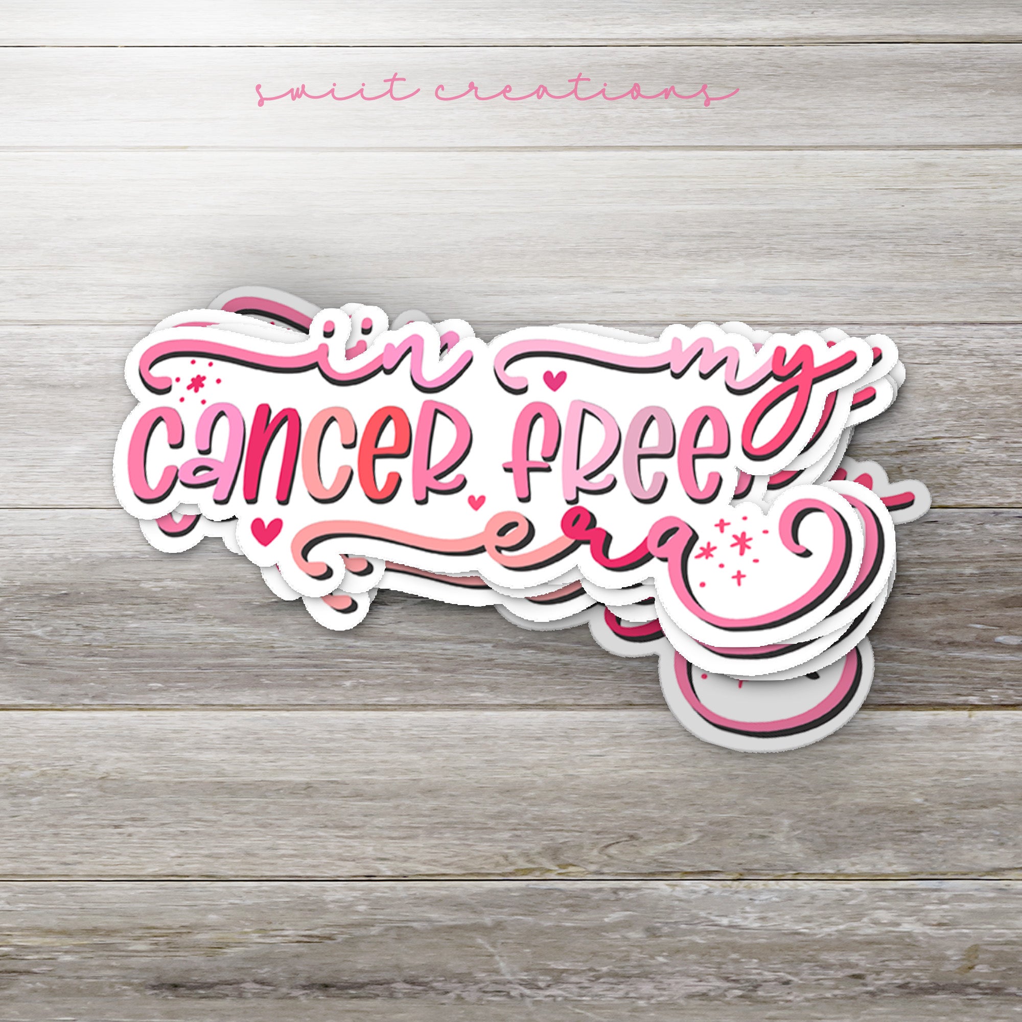 a sticker with the words cancer peep on it