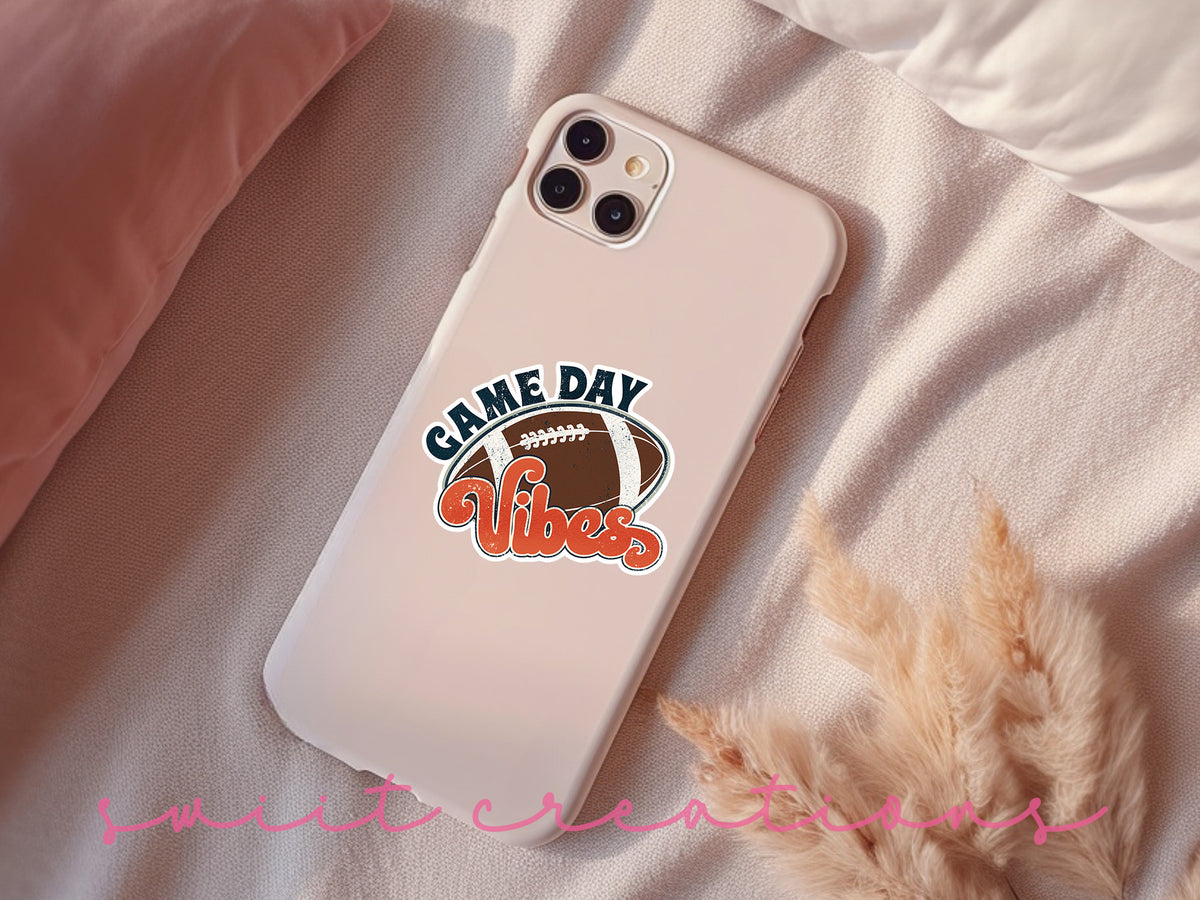 a phone case sitting on top of a bed
