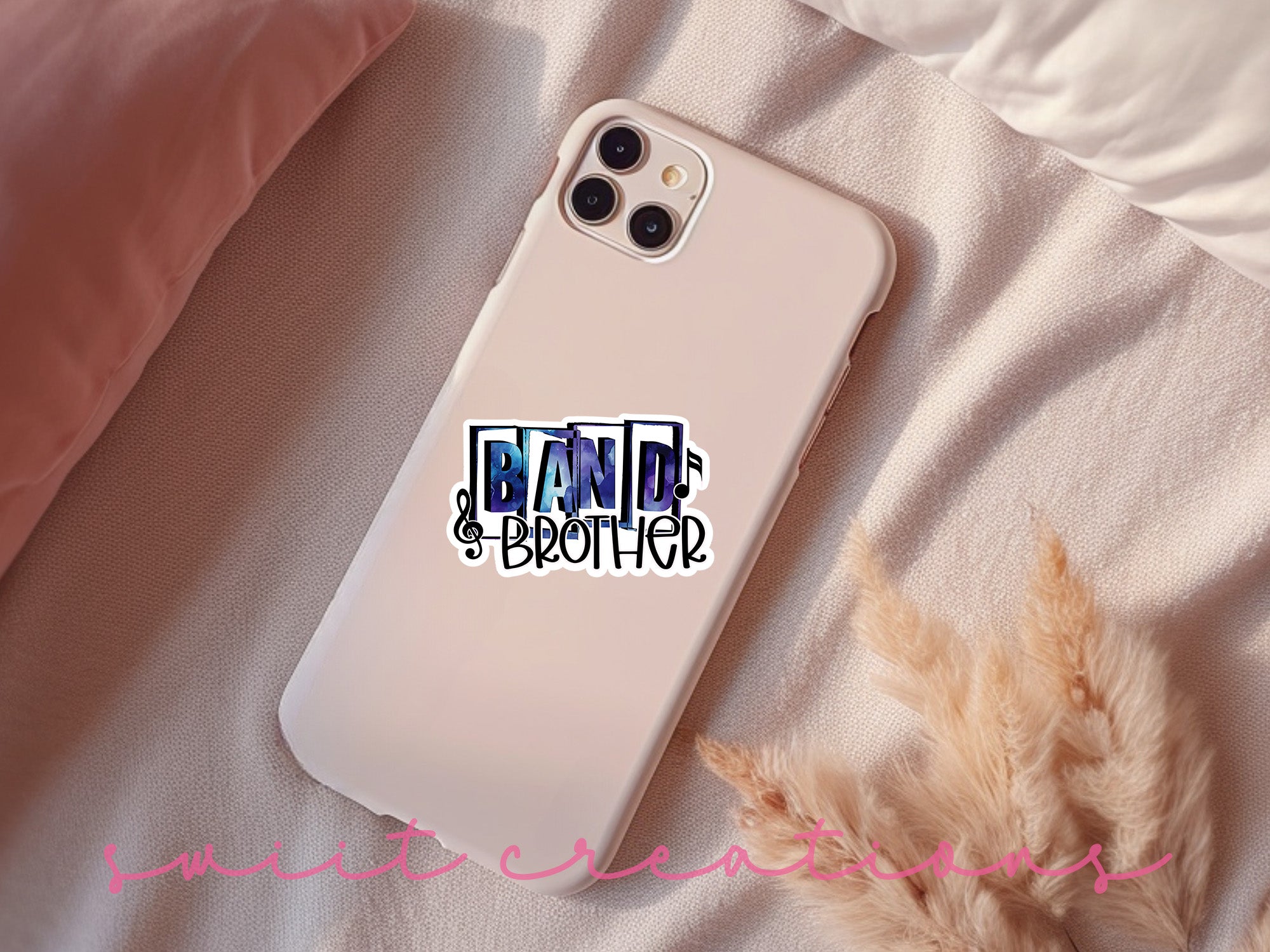 a phone case with the words brand & brother on it