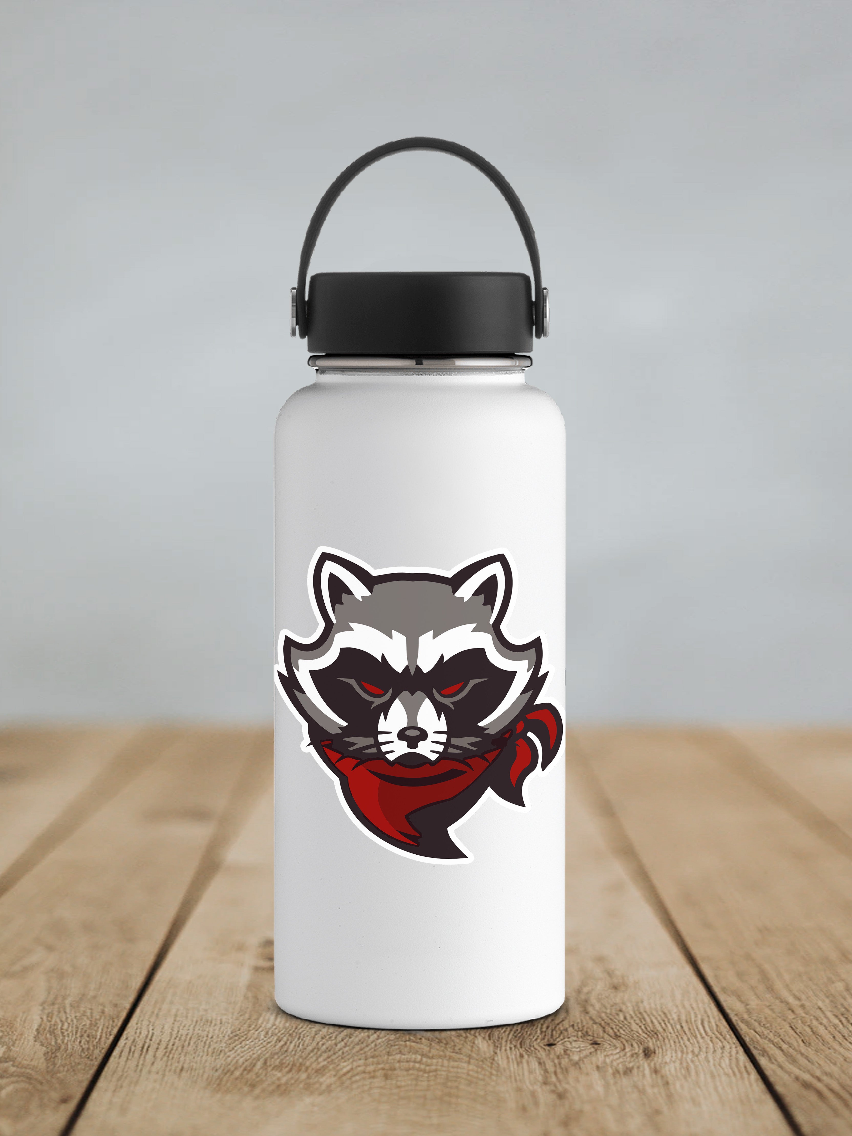 Bandit Raccoon Waterproof Sticker