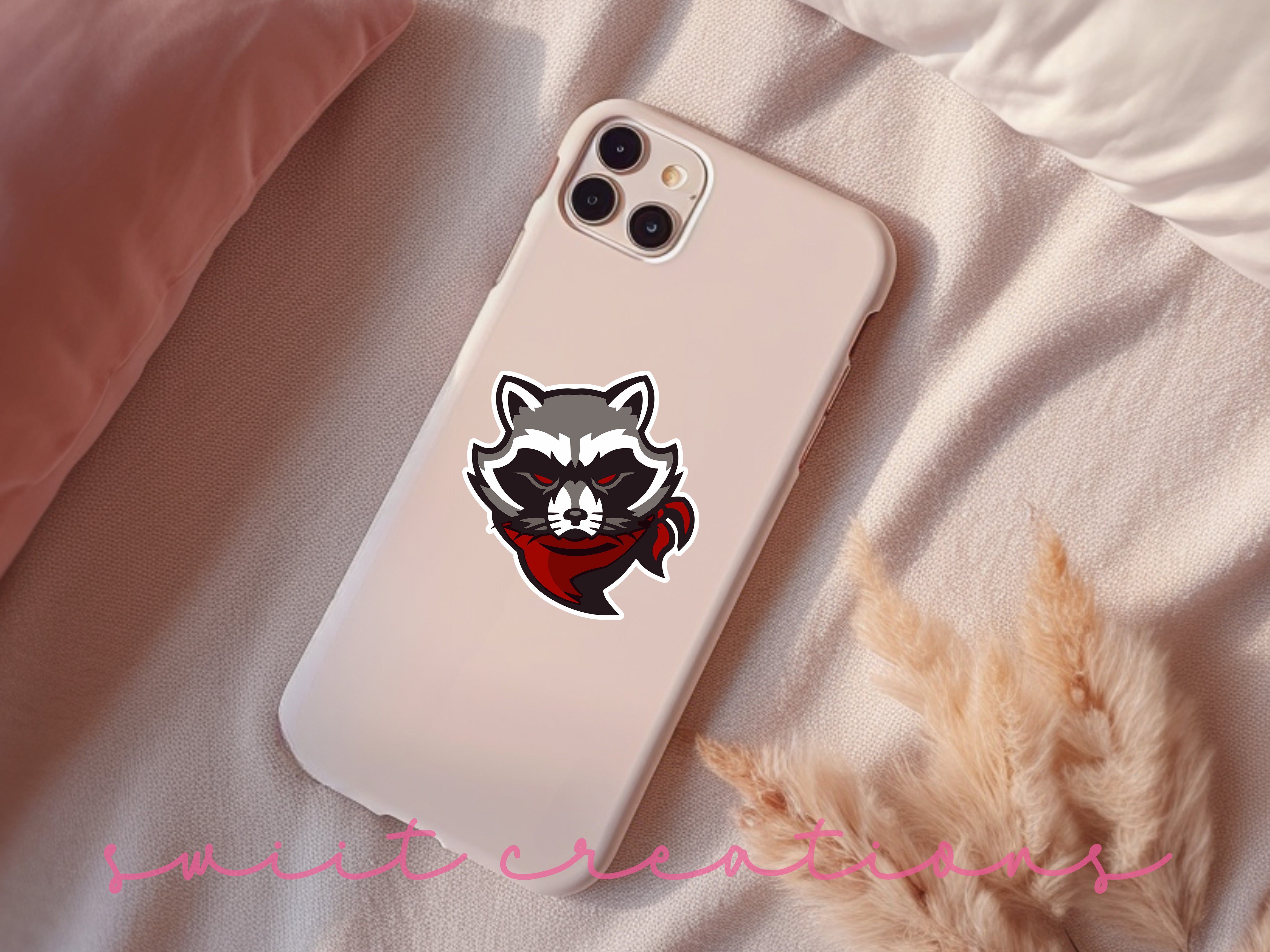 Bandit Raccoon Waterproof Sticker