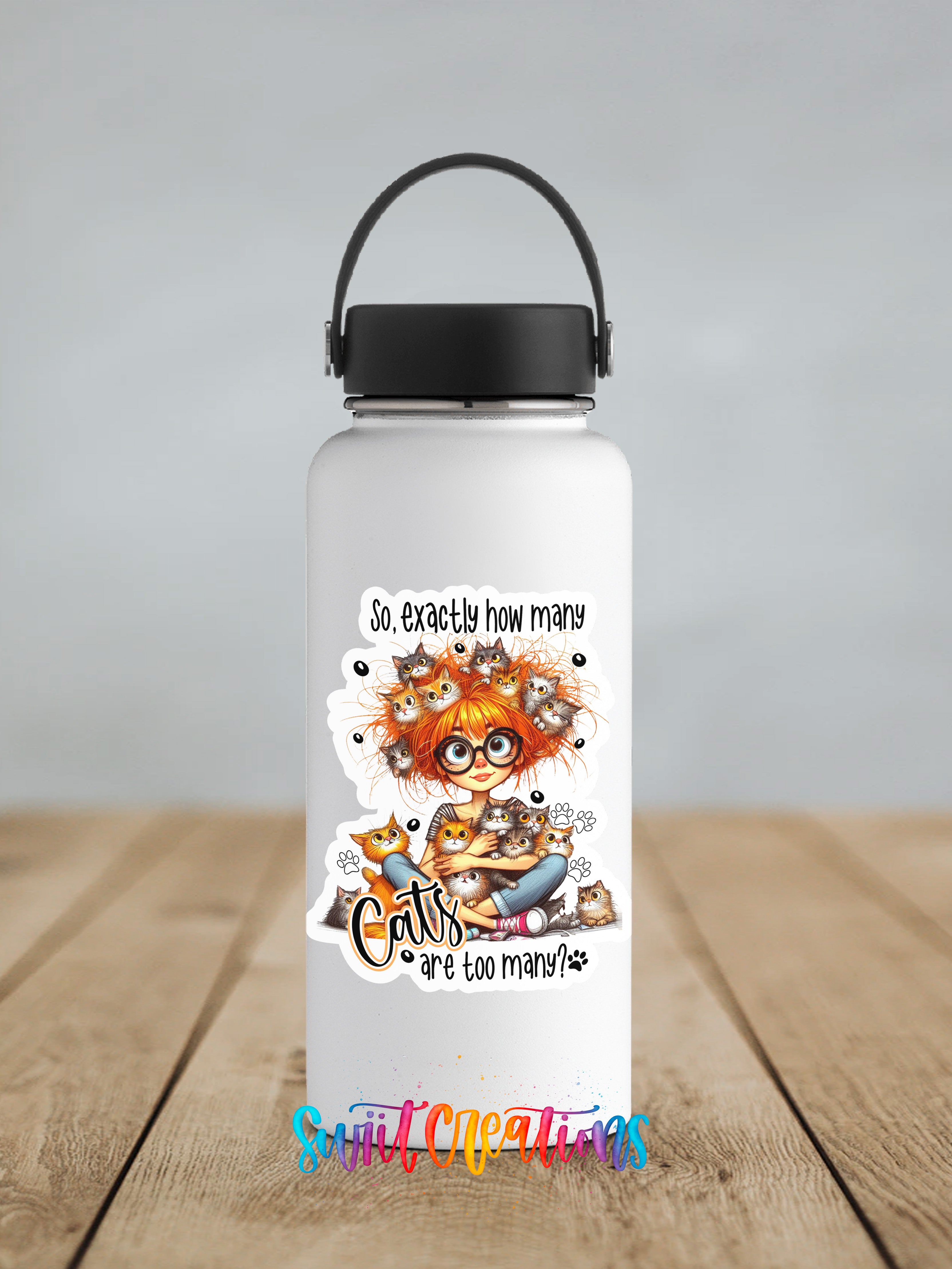 So Exactly How Many Cats is Too Many Sticker SS990