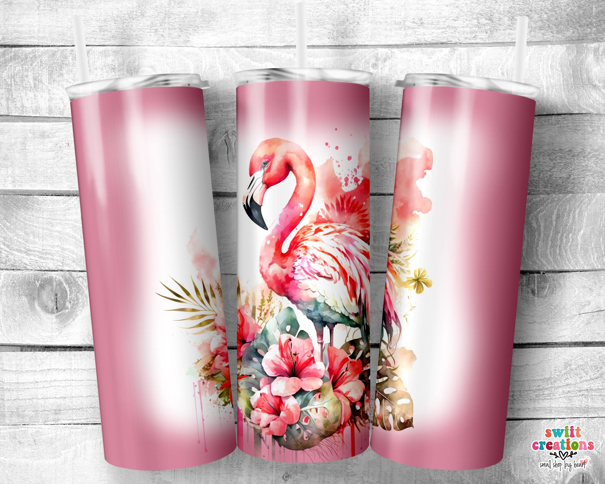Pink Flamingo Tumbler (T484)