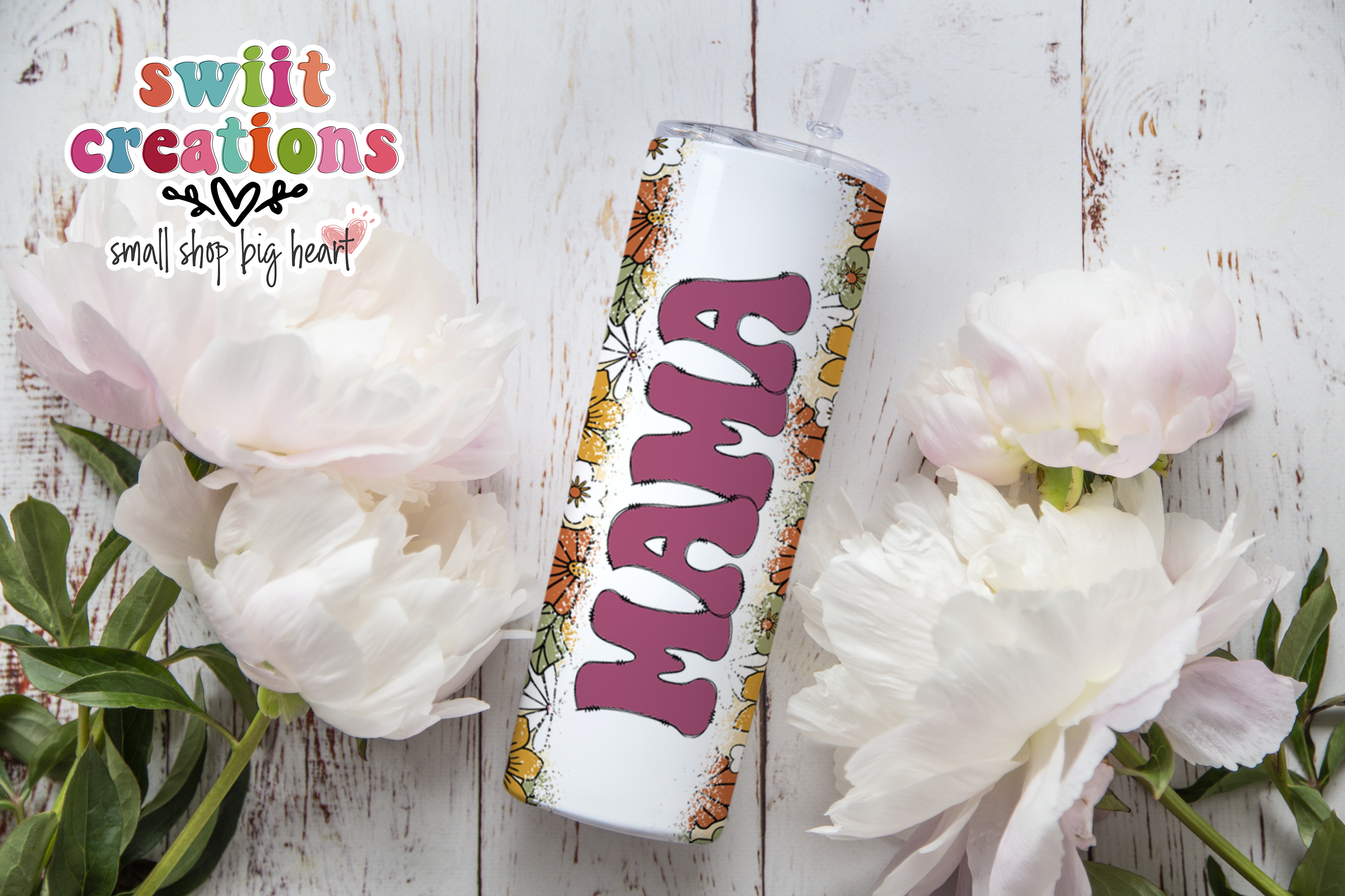 Mama Floral Tumbler (T506)