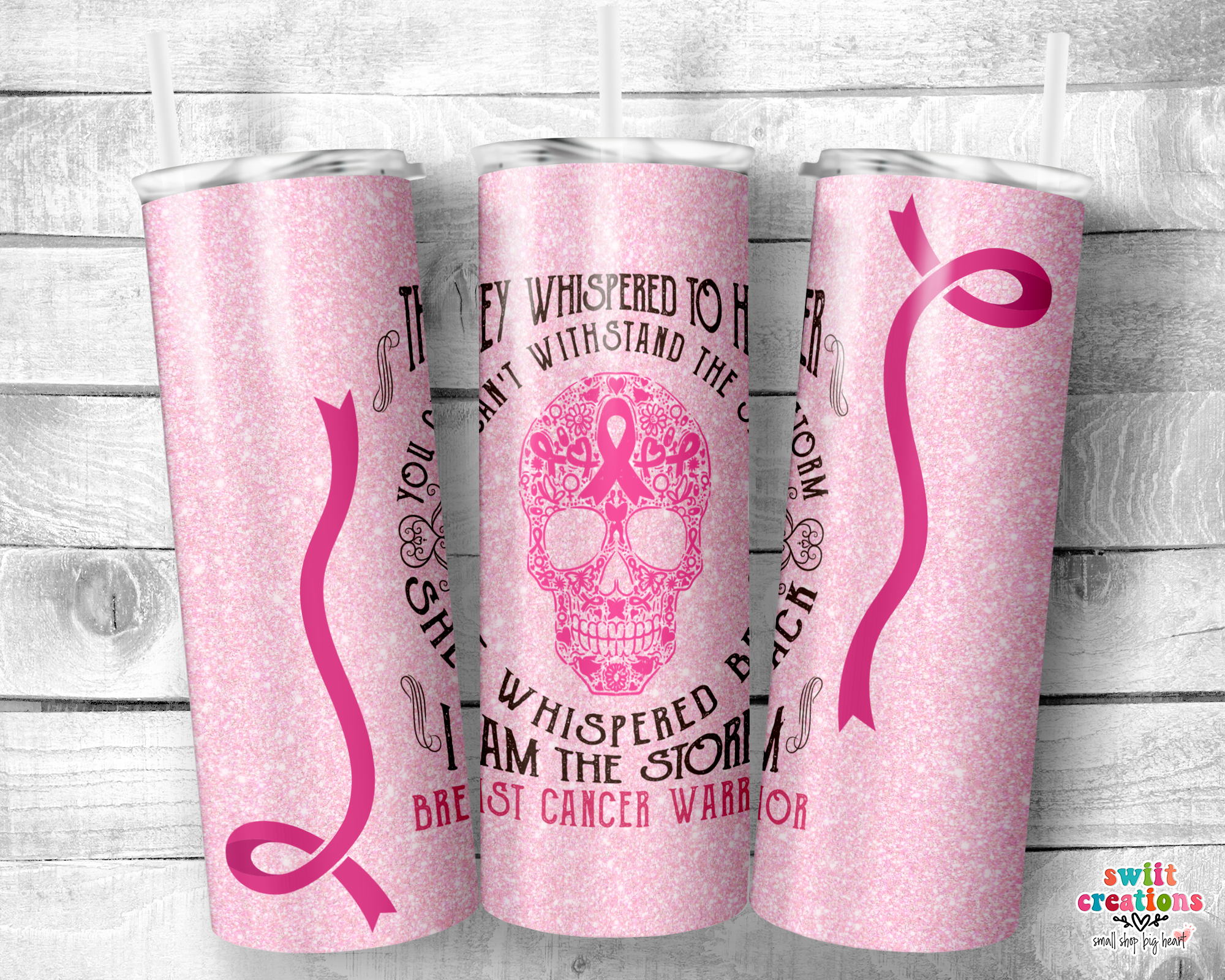 Breast Cancer Warrior 20oz Insulated Tumbler (T513)