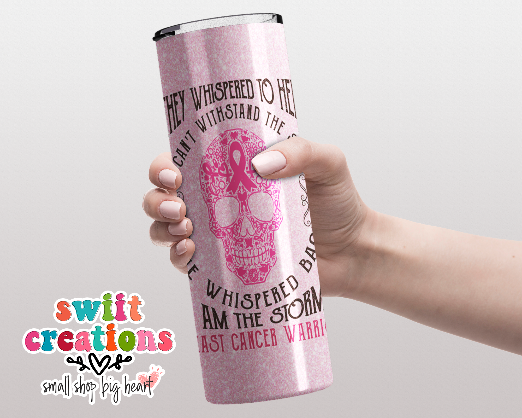 Breast Cancer Warrior 20oz Insulated Tumbler (T513)