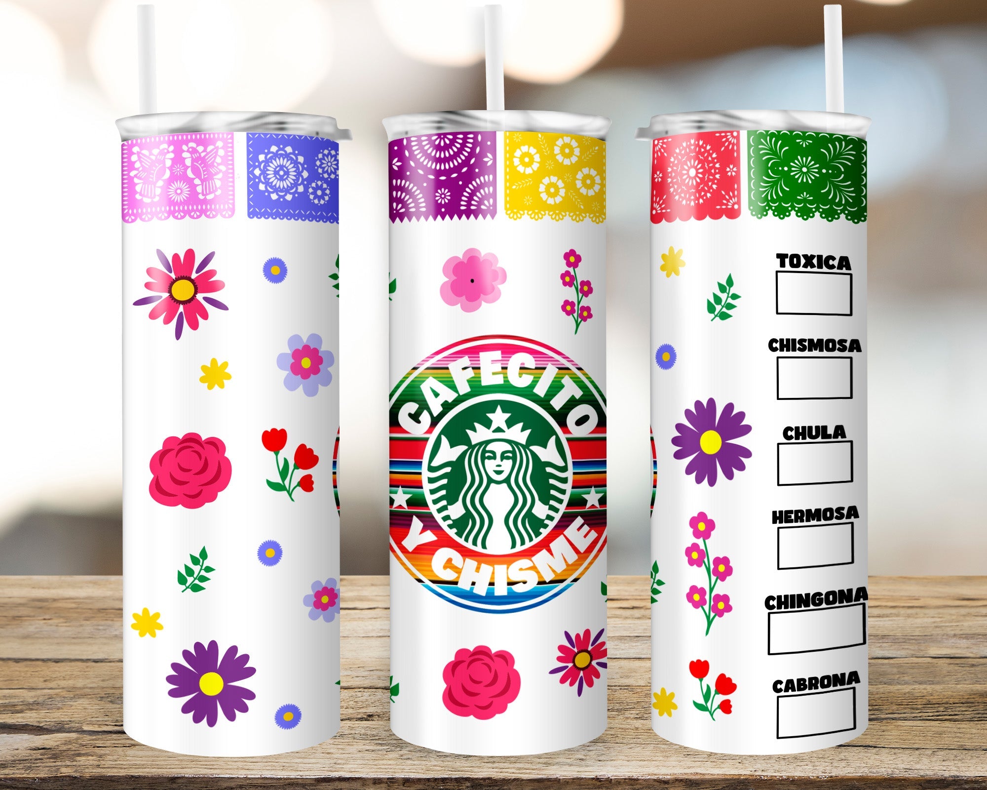 Cafecito y Chisme Tumbler (T560)