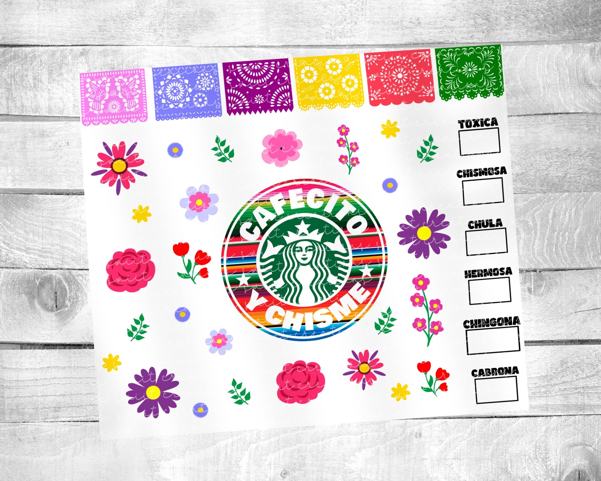 Cafecito y Chisme Tumbler (T560)