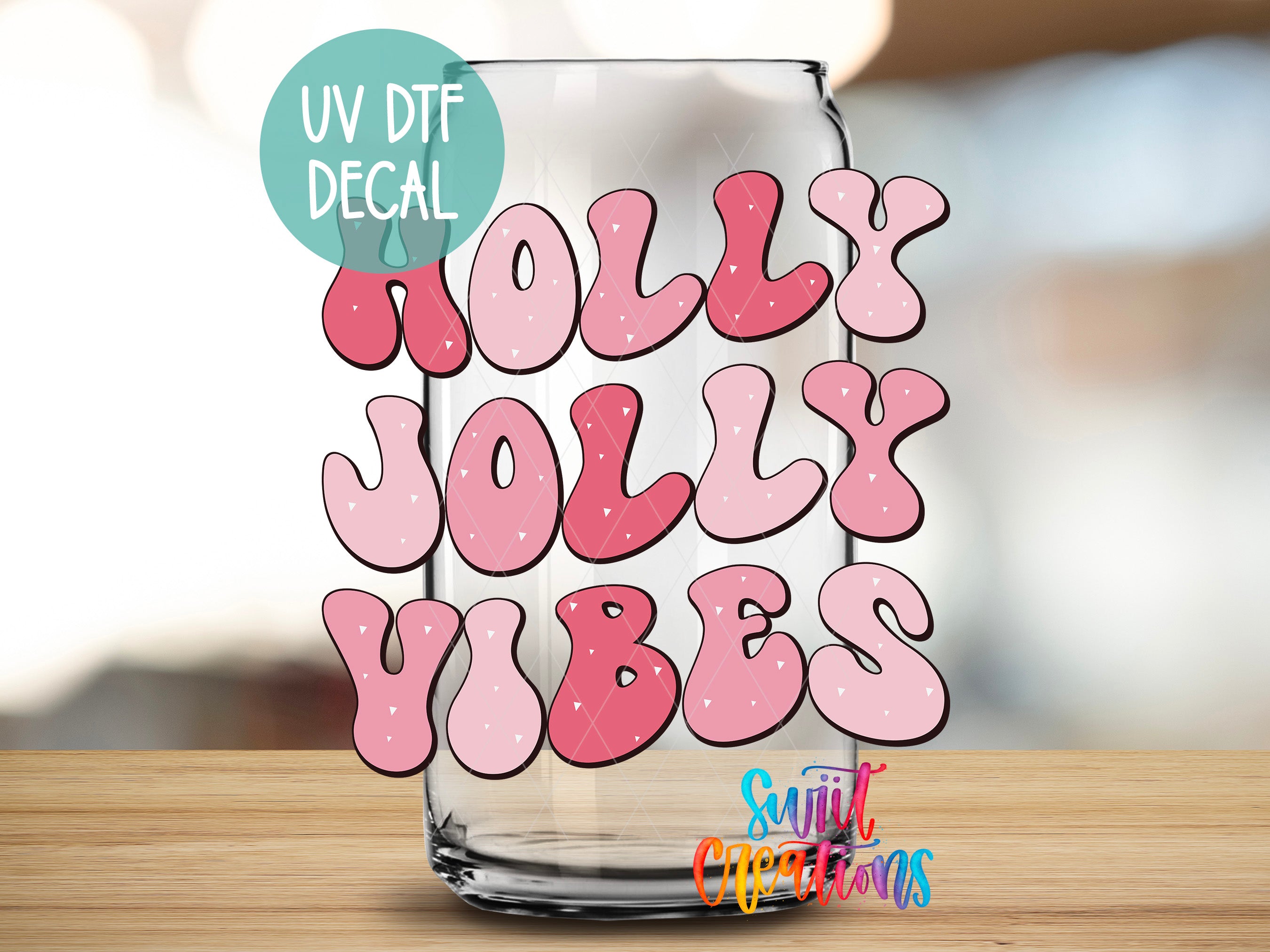 a glass that has some type of lettering on it