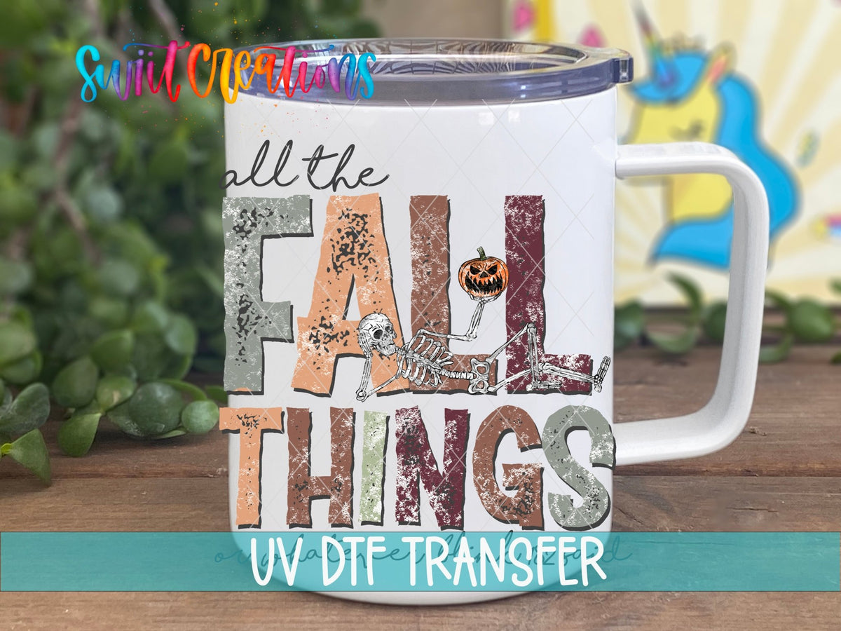 All The Fall Things UV DTF Cup Decal | UV1096 - Swiit Creations