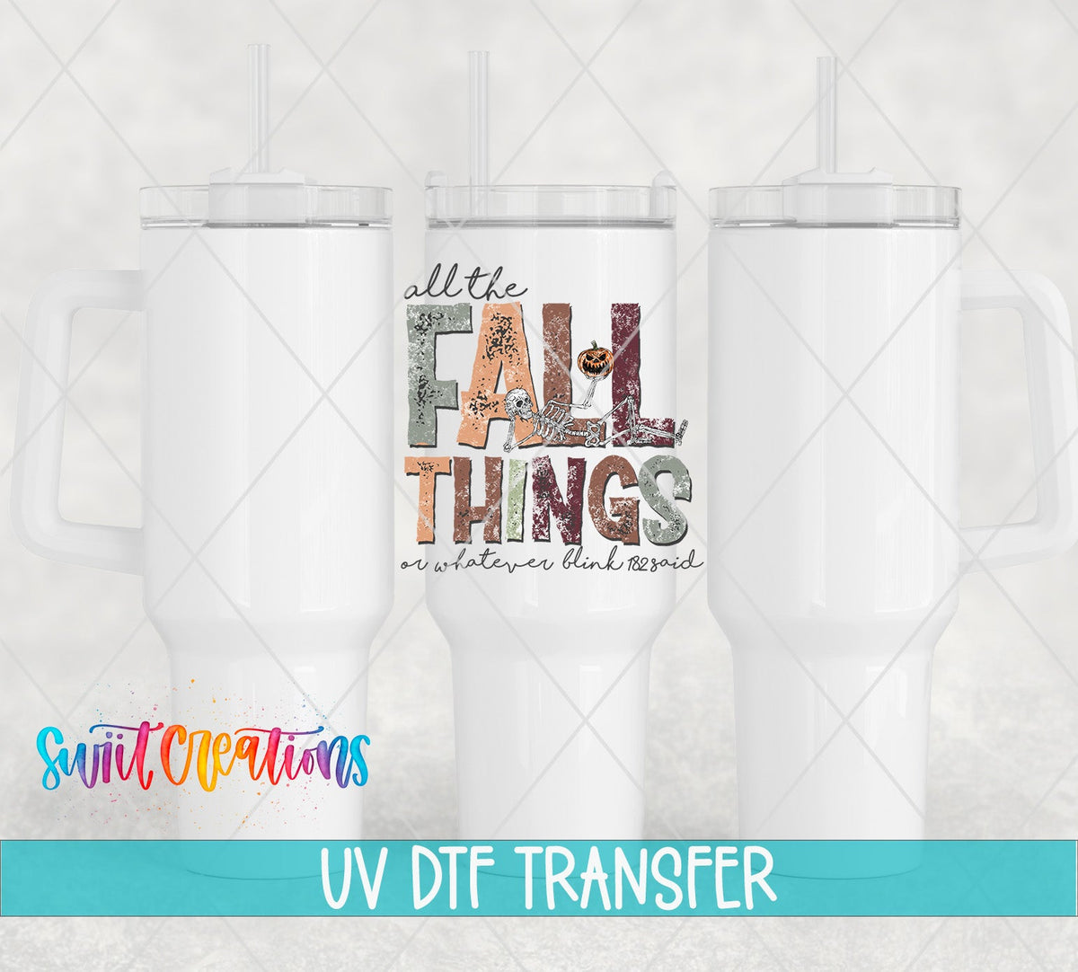All The Fall Things UV DTF Cup Decal | UV1096 - Swiit Creations
