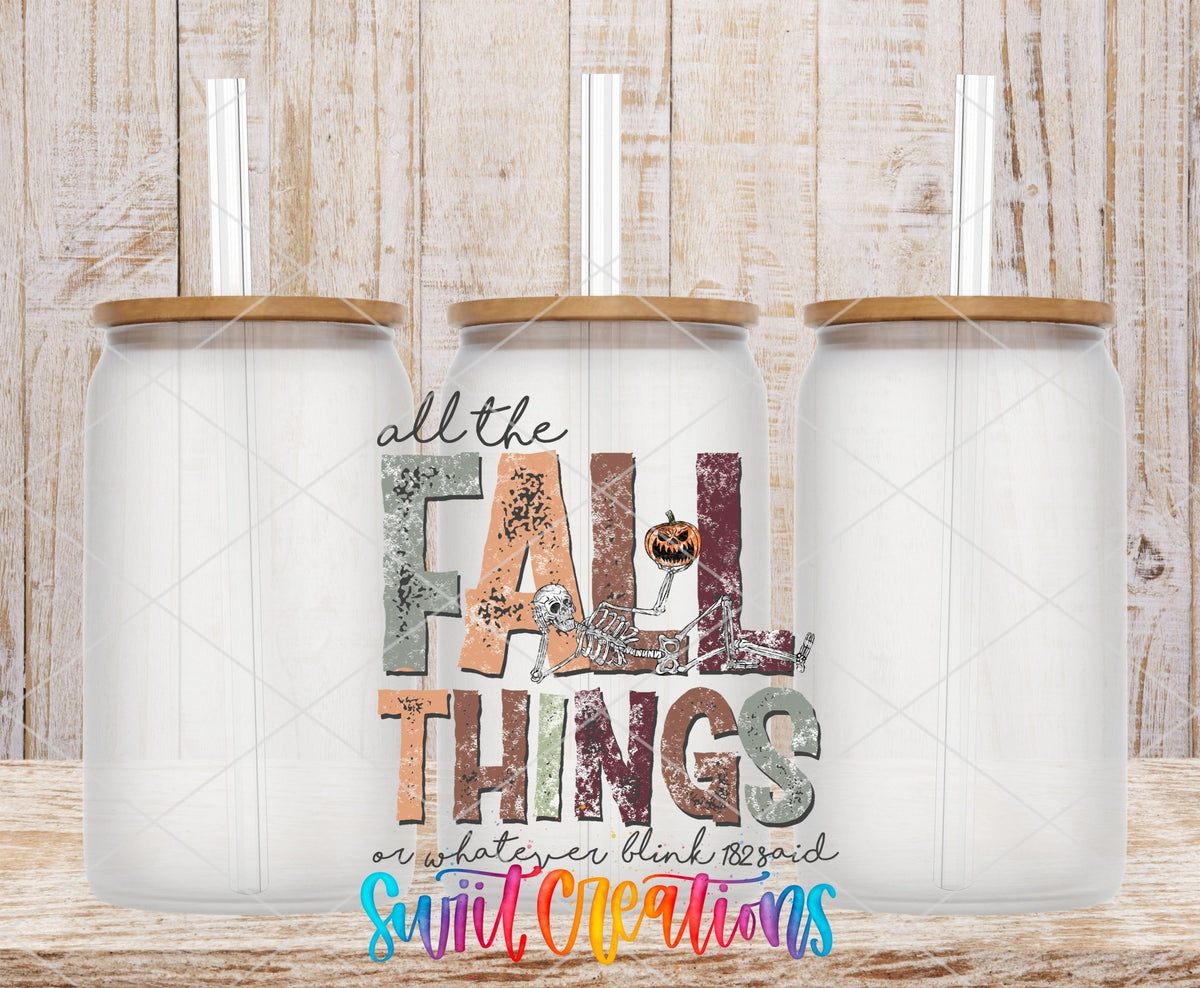 All The Fall Things UV DTF Cup Decal | UV1096 - Swiit Creations