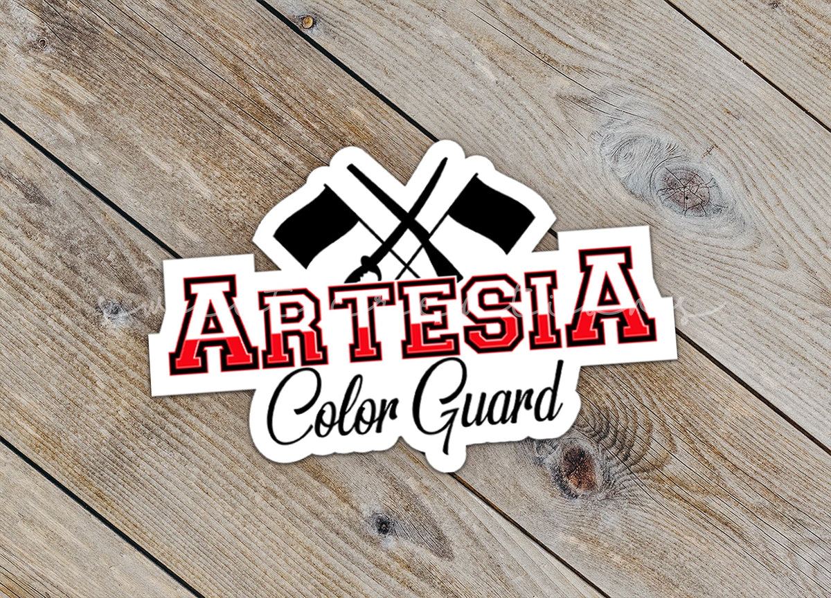 Artesia Pioneers Color Guard Sticker SS282 - Swiit Creations