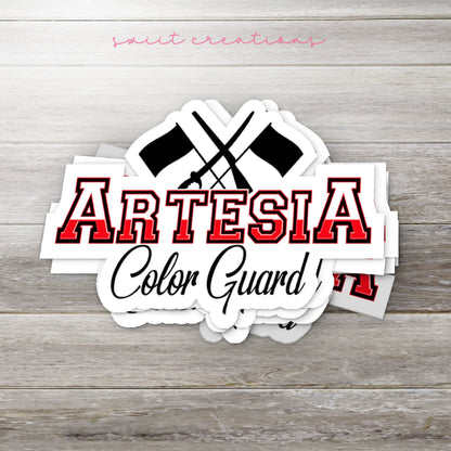 Artesia Pioneers Color Guard Sticker SS282 - Swiit Creations