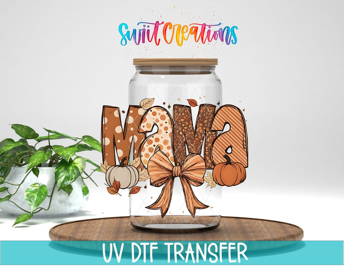 Autum Fall Mama UV DTF Cup Decal | UV1176 - Swiit Creations