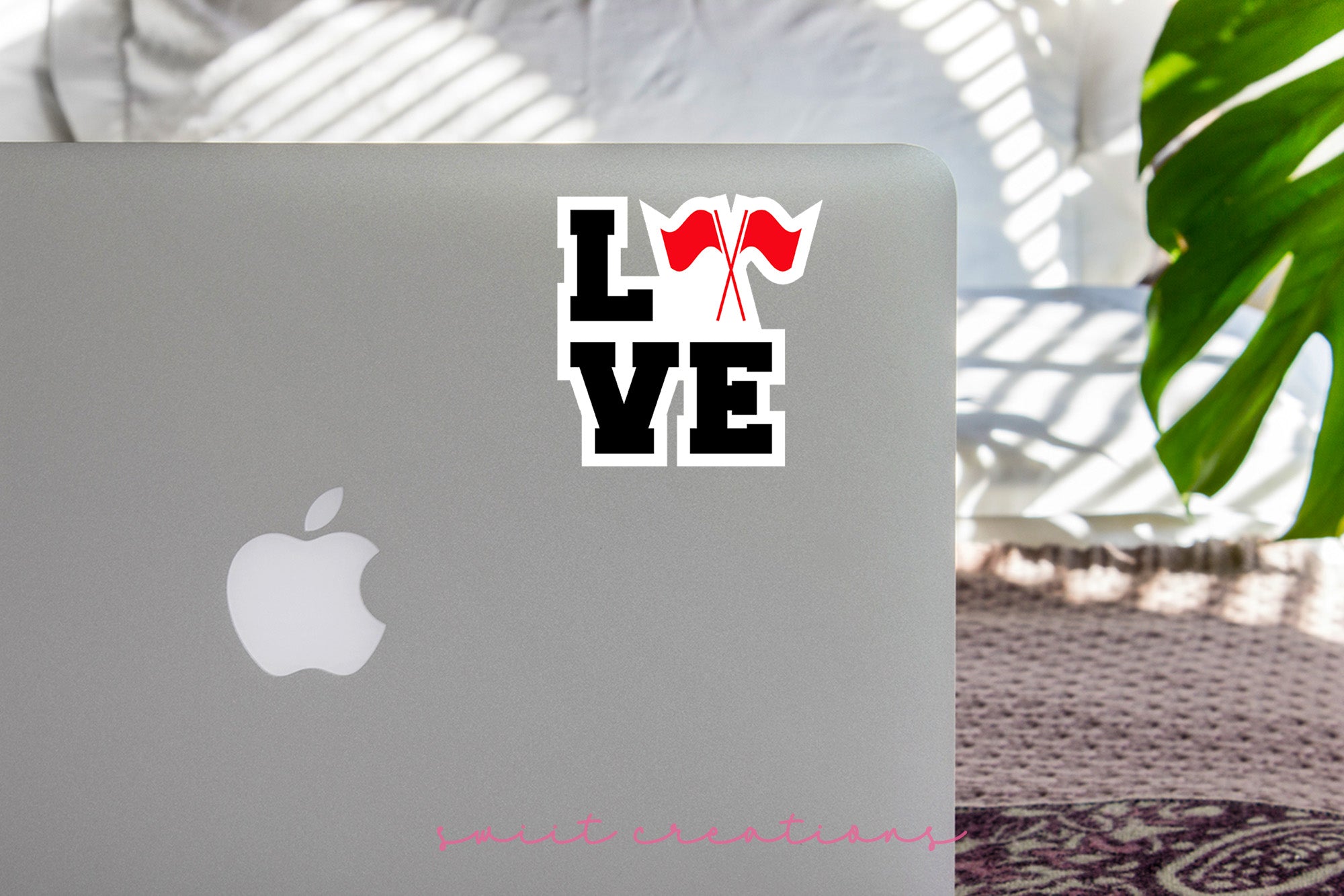 Love Color Guard Red Sticker SS286