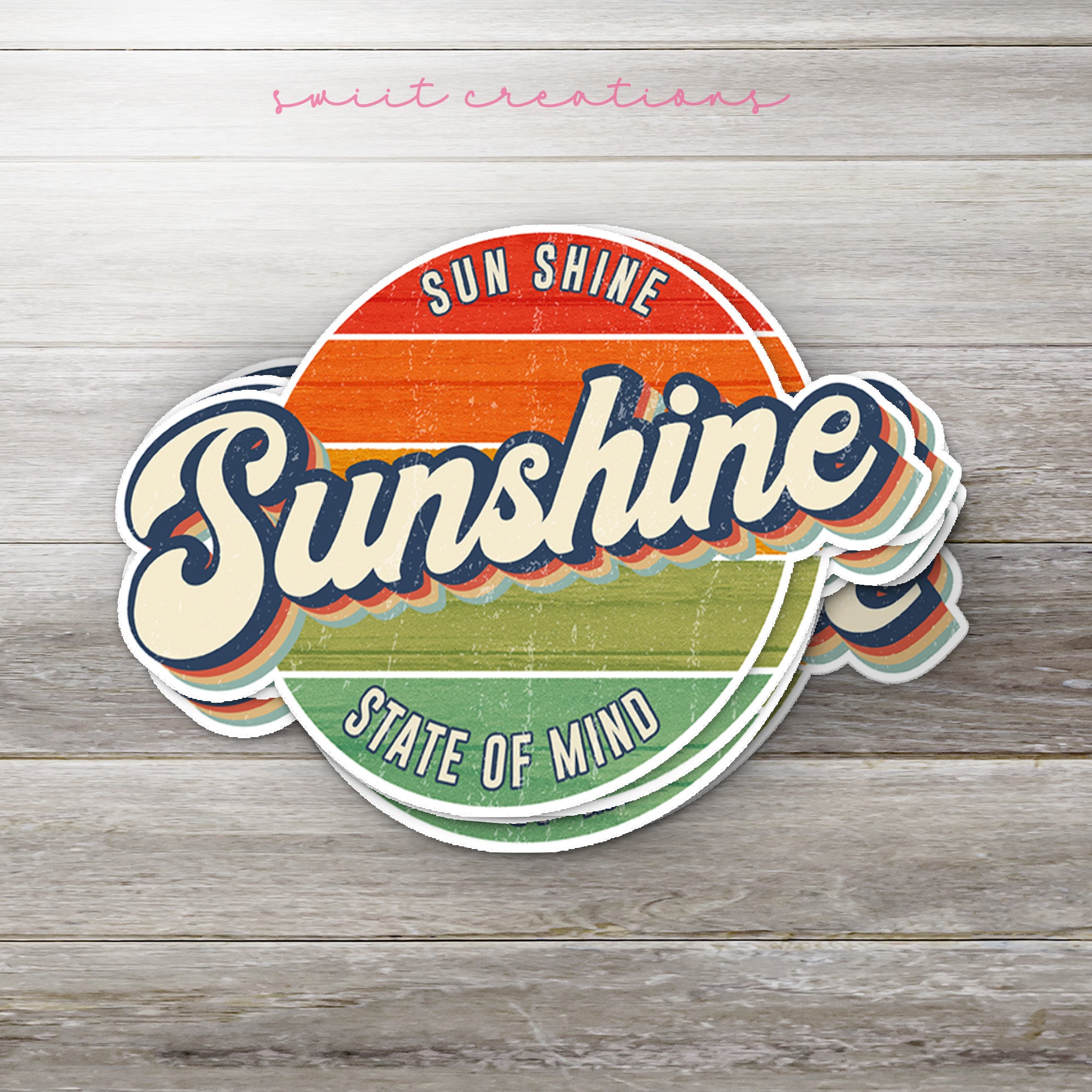 a sticker that says sunshine state of mind