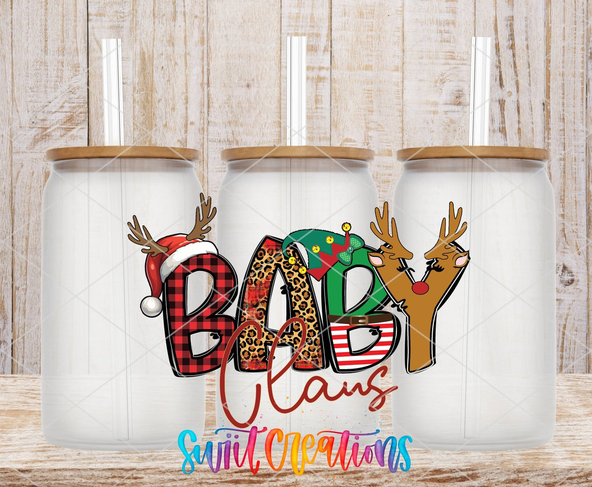 Baby Claus Christmas UV DTF Cup Decal | UV1219 - Swiit Creations