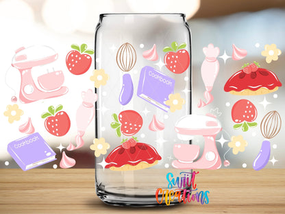 Baking Pies Strawberry Pie Baking UV DTF Transfer Tumbler Wrap | DTF322 - Swiit Creations