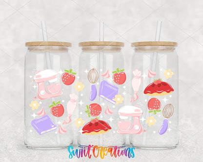 Baking Pies Strawberry Pie Baking UV DTF Transfer Tumbler Wrap | DTF322 - Swiit Creations