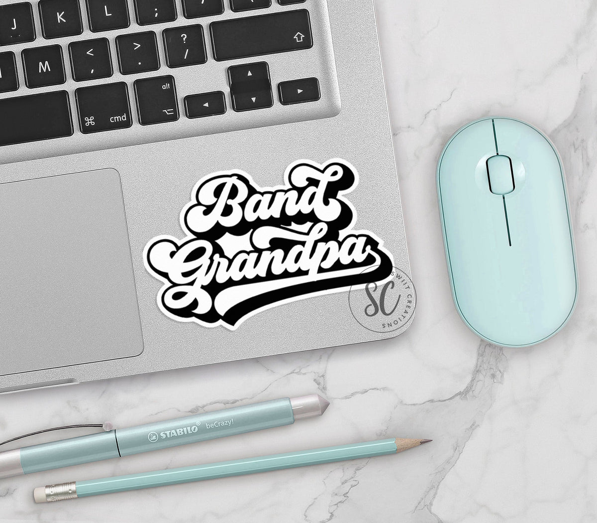 Band Grandpa Sticker SS346 - Swiit Creations