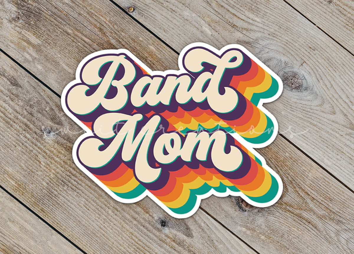 Band Mom Retro Sticker SS329 - Swiit Creations