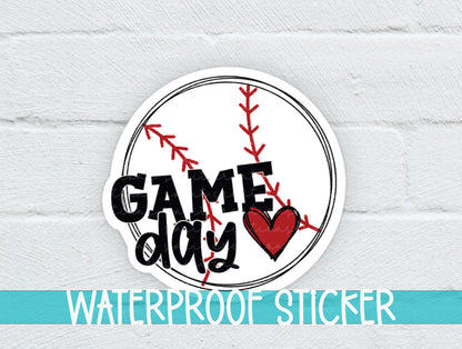 Baseball Game Day Vibes Sticker SS384 - Swiit Creations