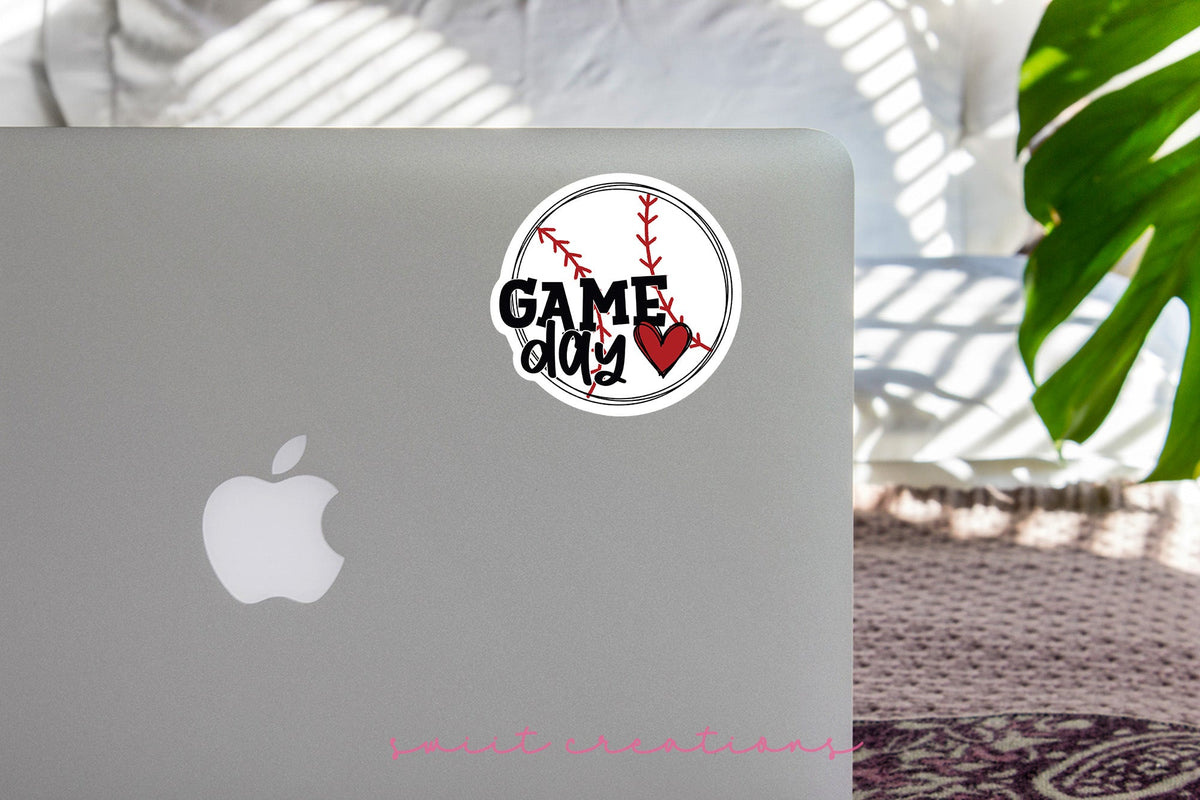Baseball Game Day Vibes Sticker SS384 - Swiit Creations