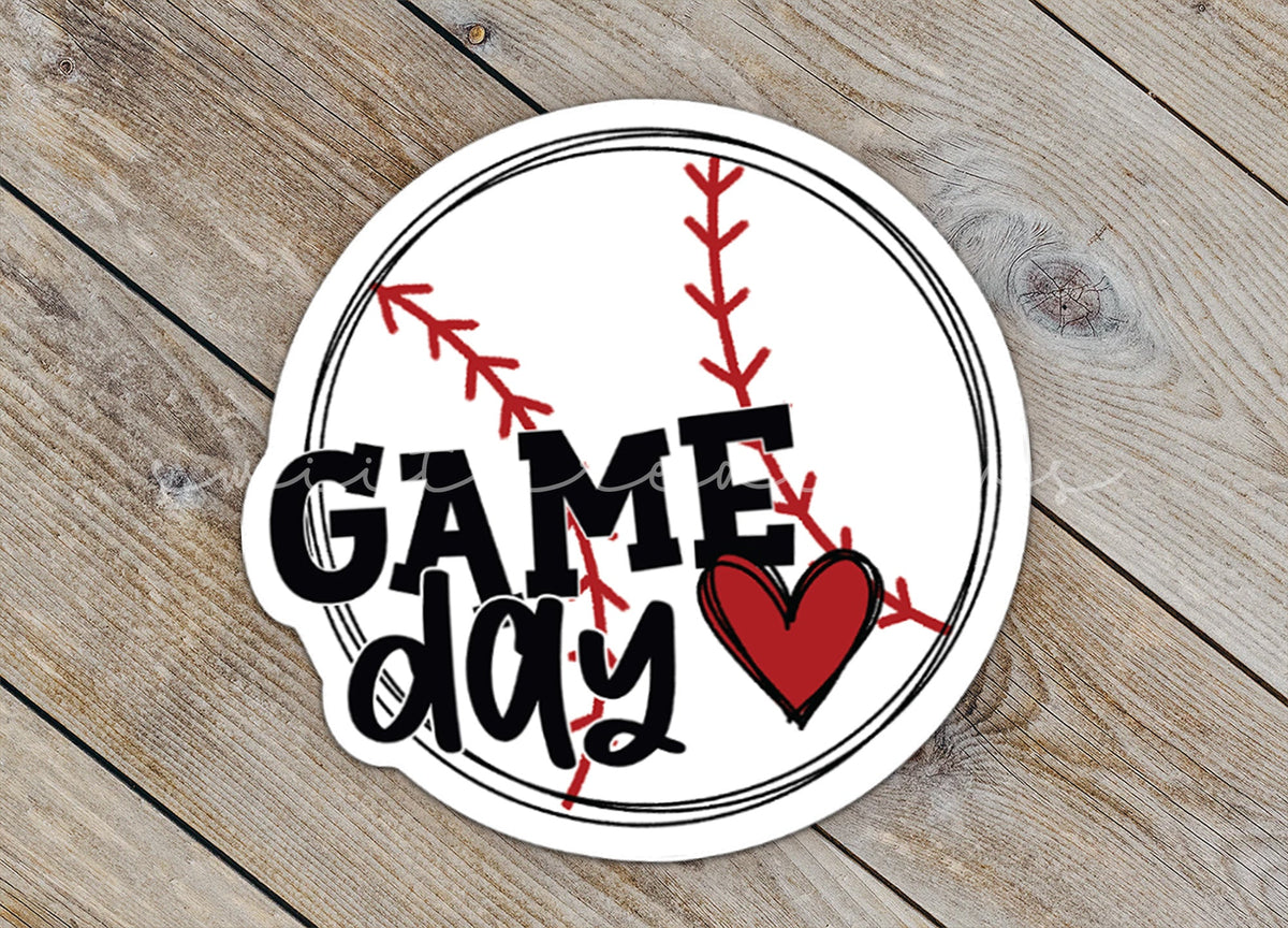 Baseball Game Day Vibes Sticker SS384 - Swiit Creations