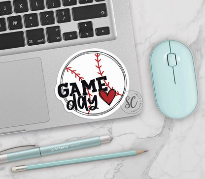 Baseball Game Day Vibes Sticker SS384 - Swiit Creations