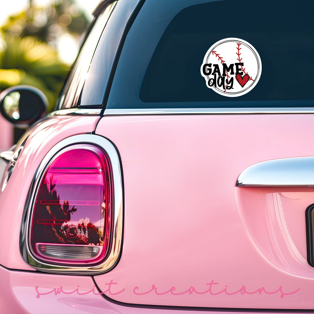 Baseball Game Day Vibes Sticker SS384 - Swiit Creations