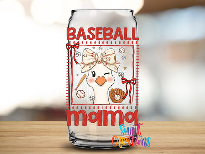 Baseball Mama Goose UV DTF Transfer | UV2149 - Swiit Creations