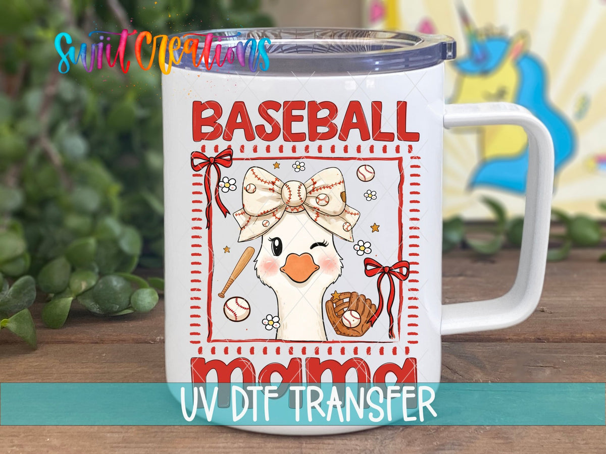 Baseball Mama Goose UV DTF Transfer | UV2149 - Swiit Creations