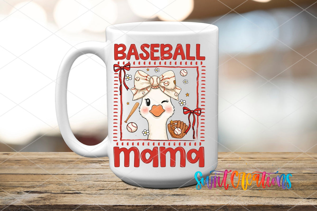 Baseball Mama Goose UV DTF Transfer | UV2149 - Swiit Creations