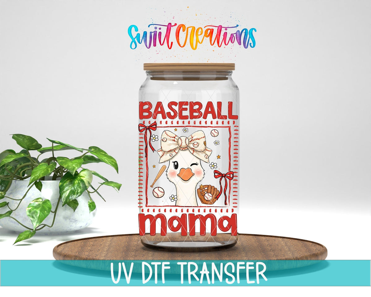 Baseball Mama Goose UV DTF Transfer | UV2149 - Swiit Creations