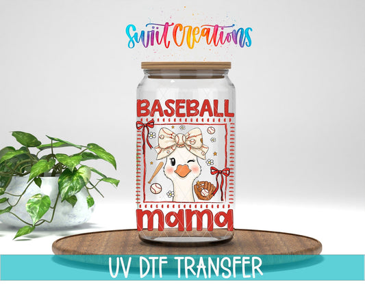 Baseball Mama Goose UV DTF Transfer | UV2149 - Swiit Creations