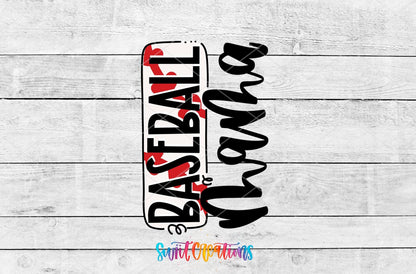Baseball Mama Motel Keychain UV DTF Transfer | Sports Mom Design | MK582 - Swiit Creations