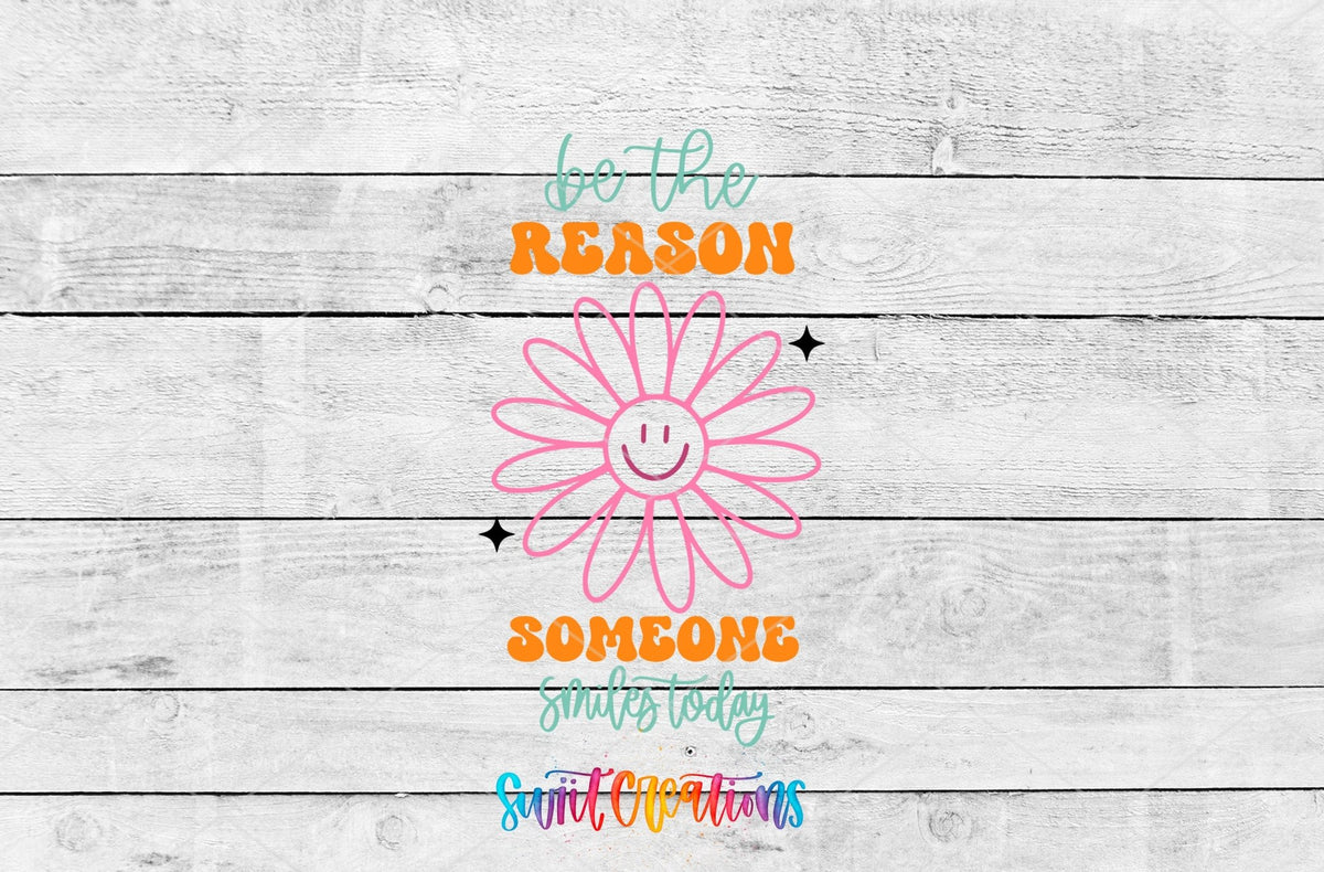 Be The Reason Someone Smiles Today Motel Keychain UV DTF Transfer | MK2053 - Swiit Creations