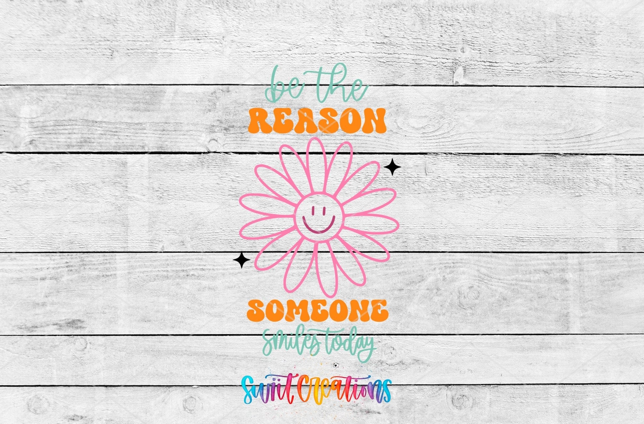Be The Reason Someone Smiles Today Motel Keychain UV DTF Transfer | MK2053 - Swiit Creations