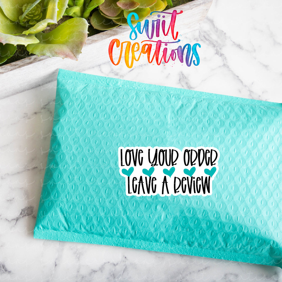 a blue envelope with the words love you lord live a down printed on it