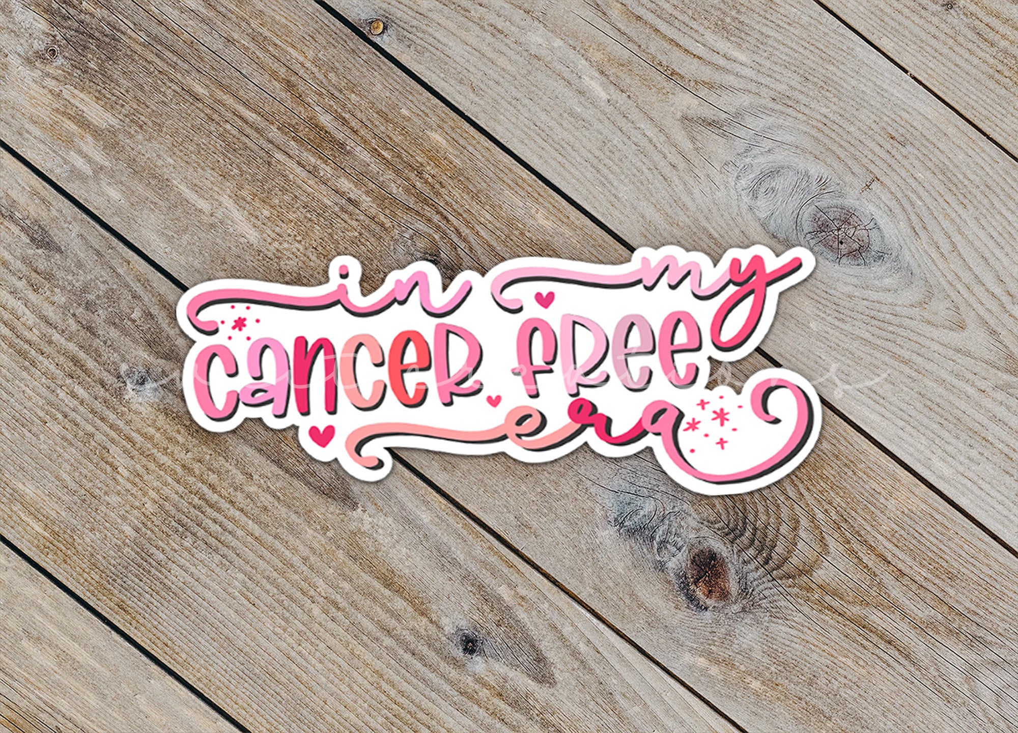 a sticker that says, i'm my cancer pee