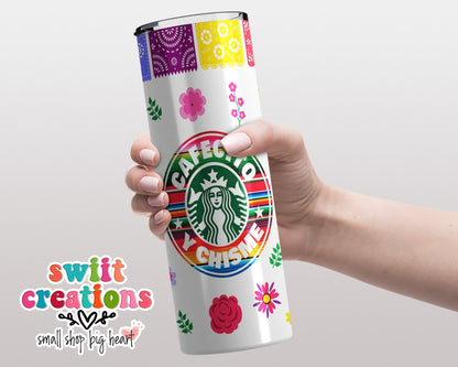 Cafecito y Chisme Tumbler (T560) - Swiit Creations