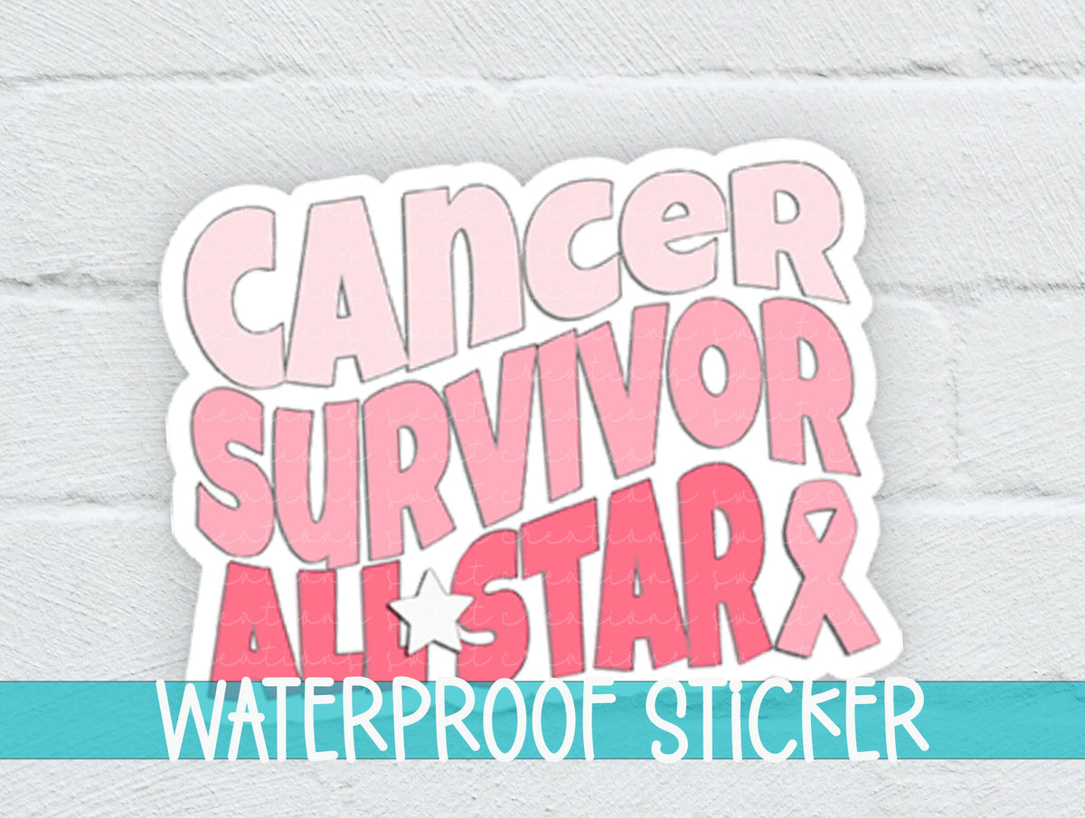 Cancer Survivor All Star Sticker SS684 - Swiit Creations