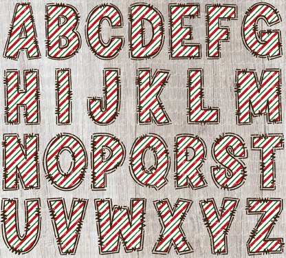 Candy Cane Christmas Personalized Christmas Ornament CFO01 - Swiit Creations
