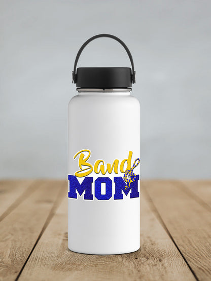 a white water bottle sitting on top of a wooden table